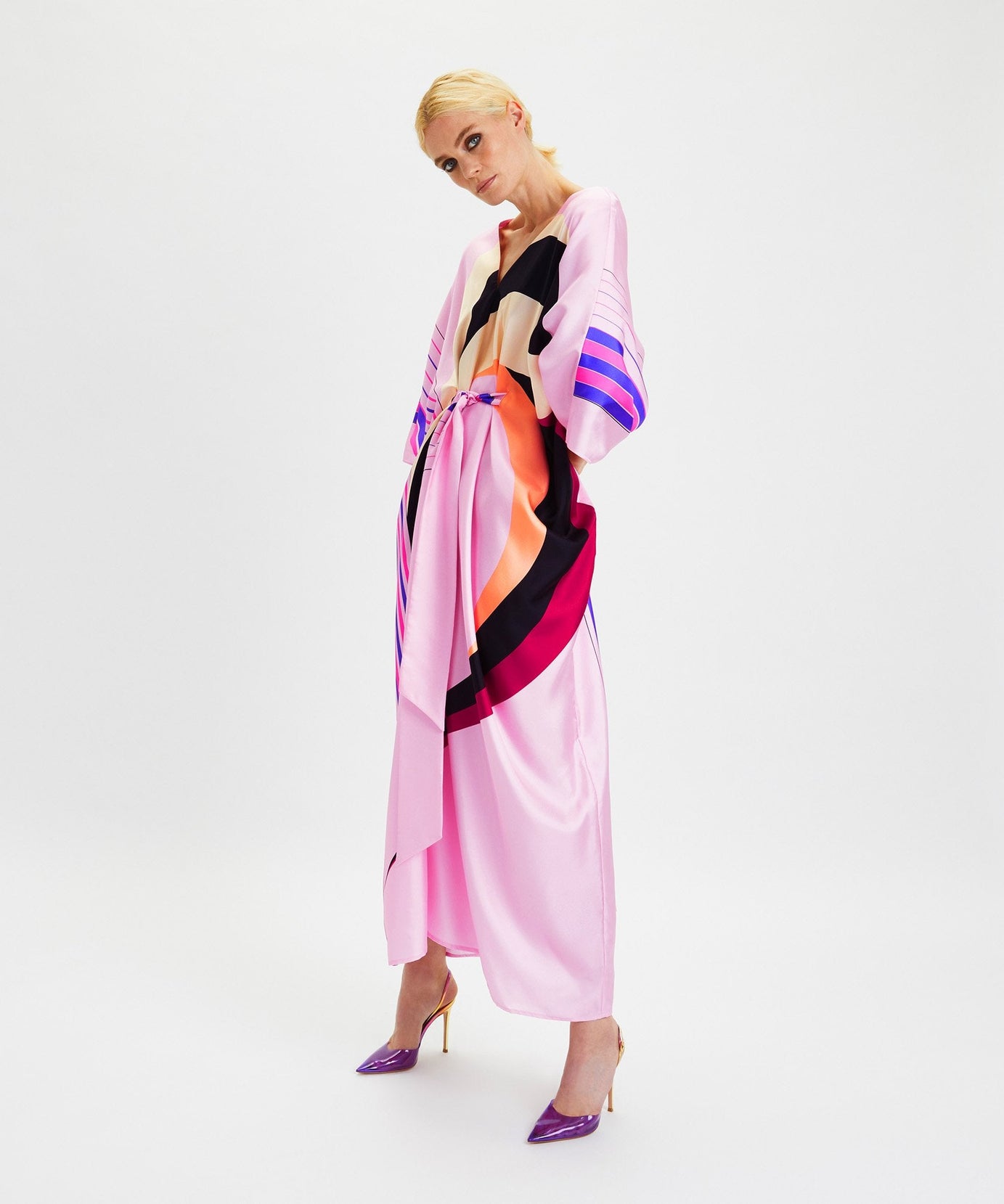 Elegant Soft Satin Silk Kaftan - Perfect for Evening Wear Caftan For Women's