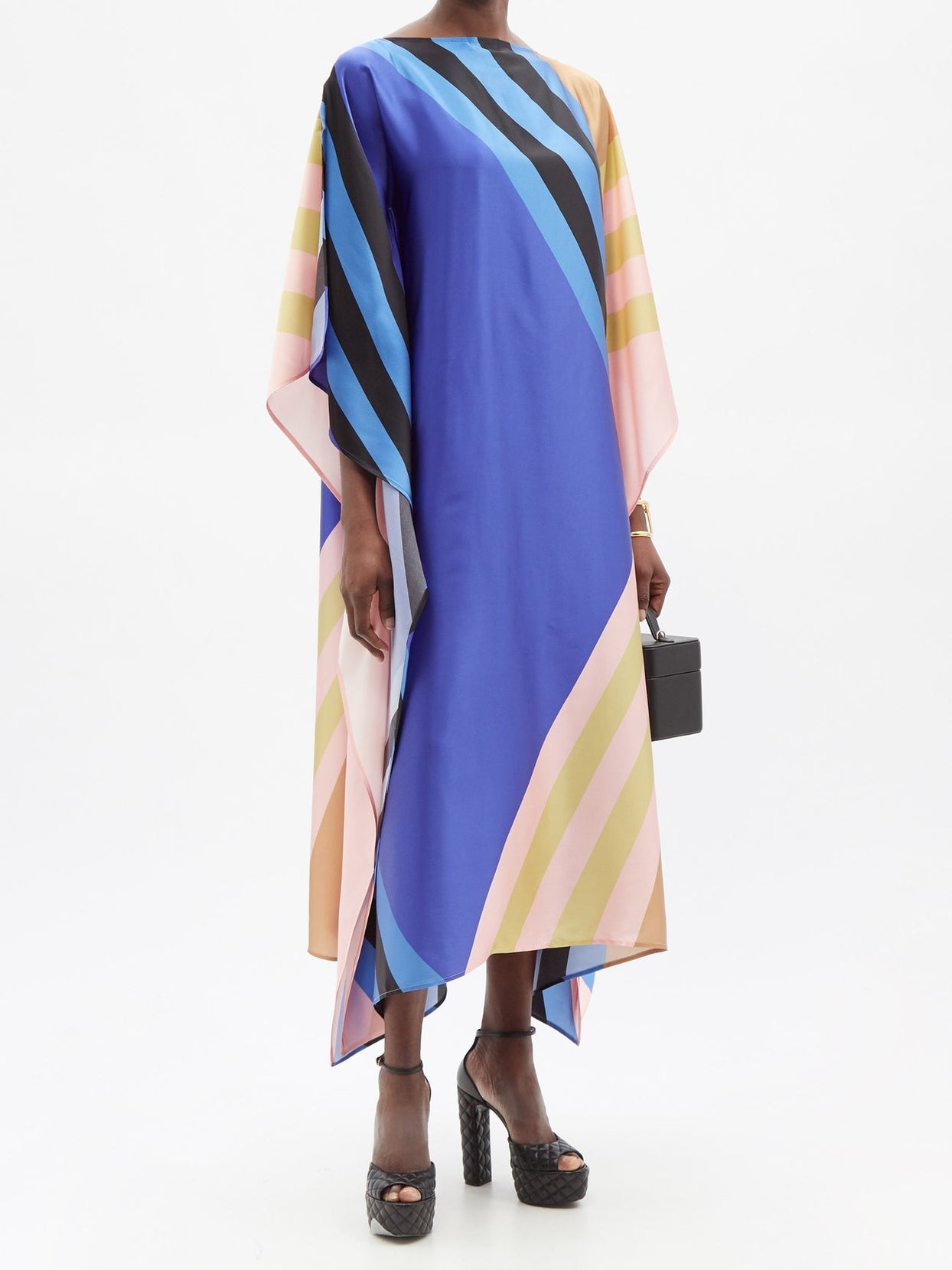 Soft Satin Silk Kaftan, Beach Wear Caftan For Women's