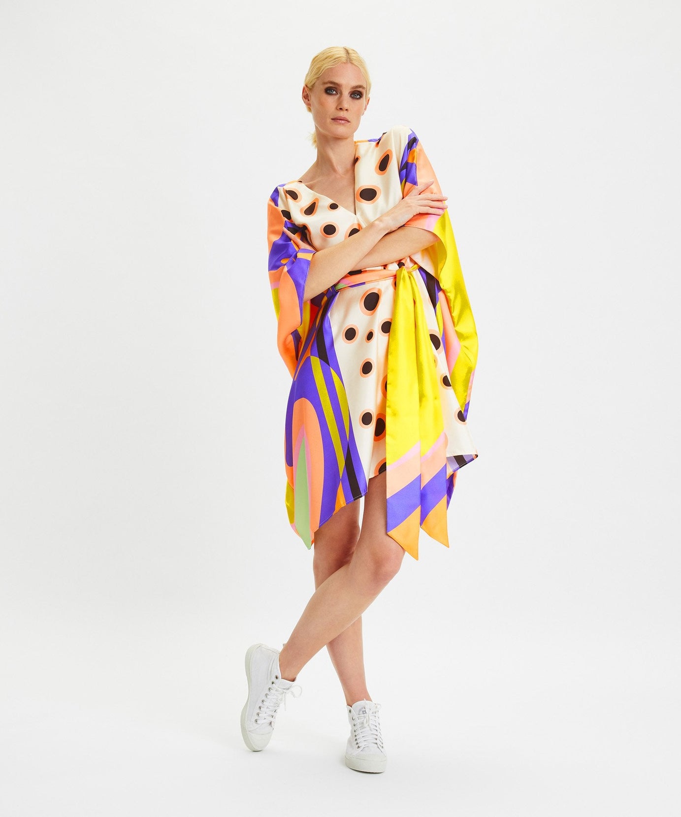 Stylish Soft Satin Silk Kaftan, Casual Wear Kaftan For Women's