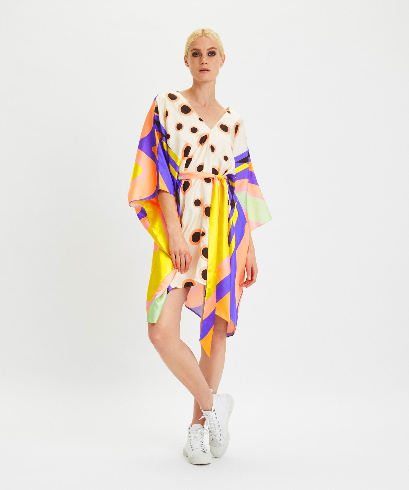 Stylish Soft Satin Silk Kaftan, Casual Wear Kaftan For Women's