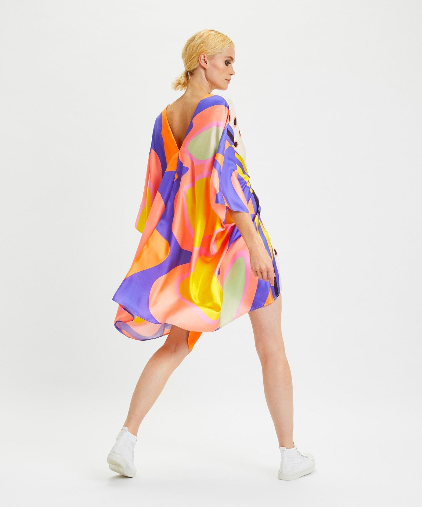 Stylish Soft Satin Silk Kaftan, Casual Wear Kaftan For Women's