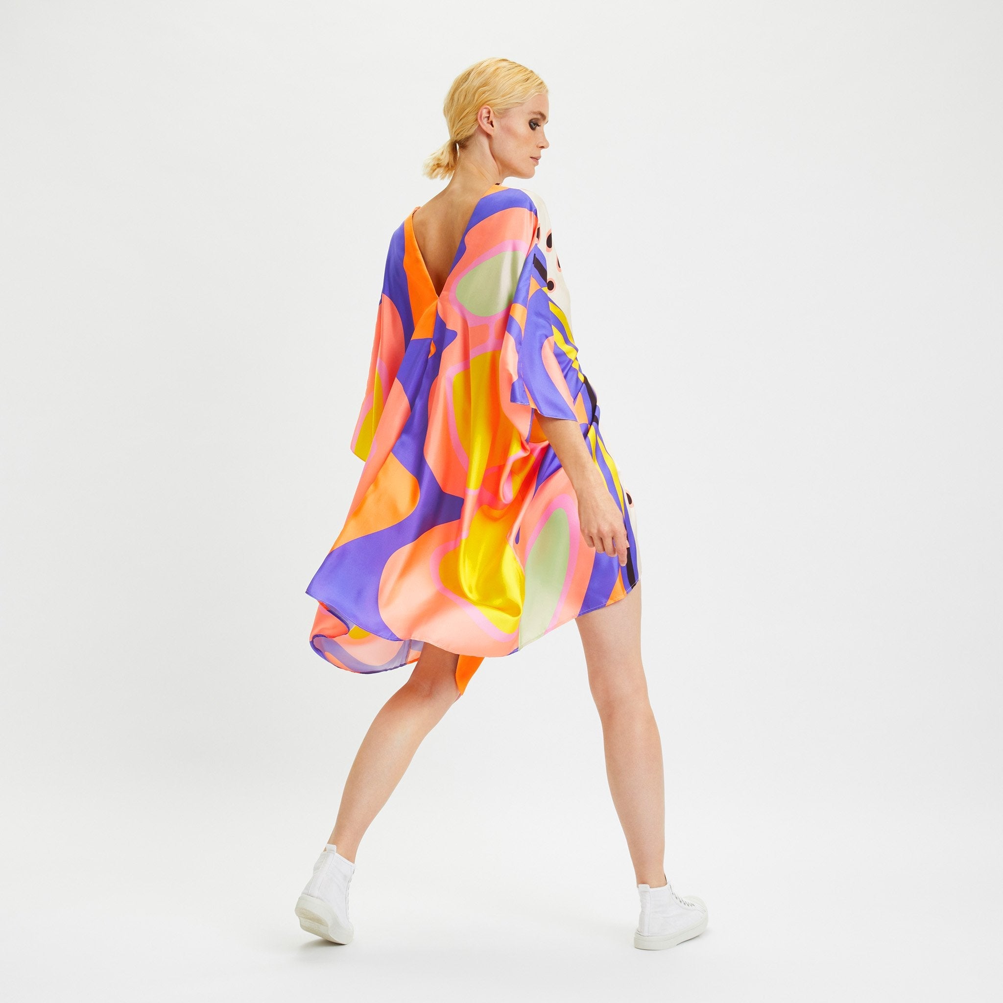 Stylish Soft Satin Silk Kaftan, Casual Wear Kaftan For Women's