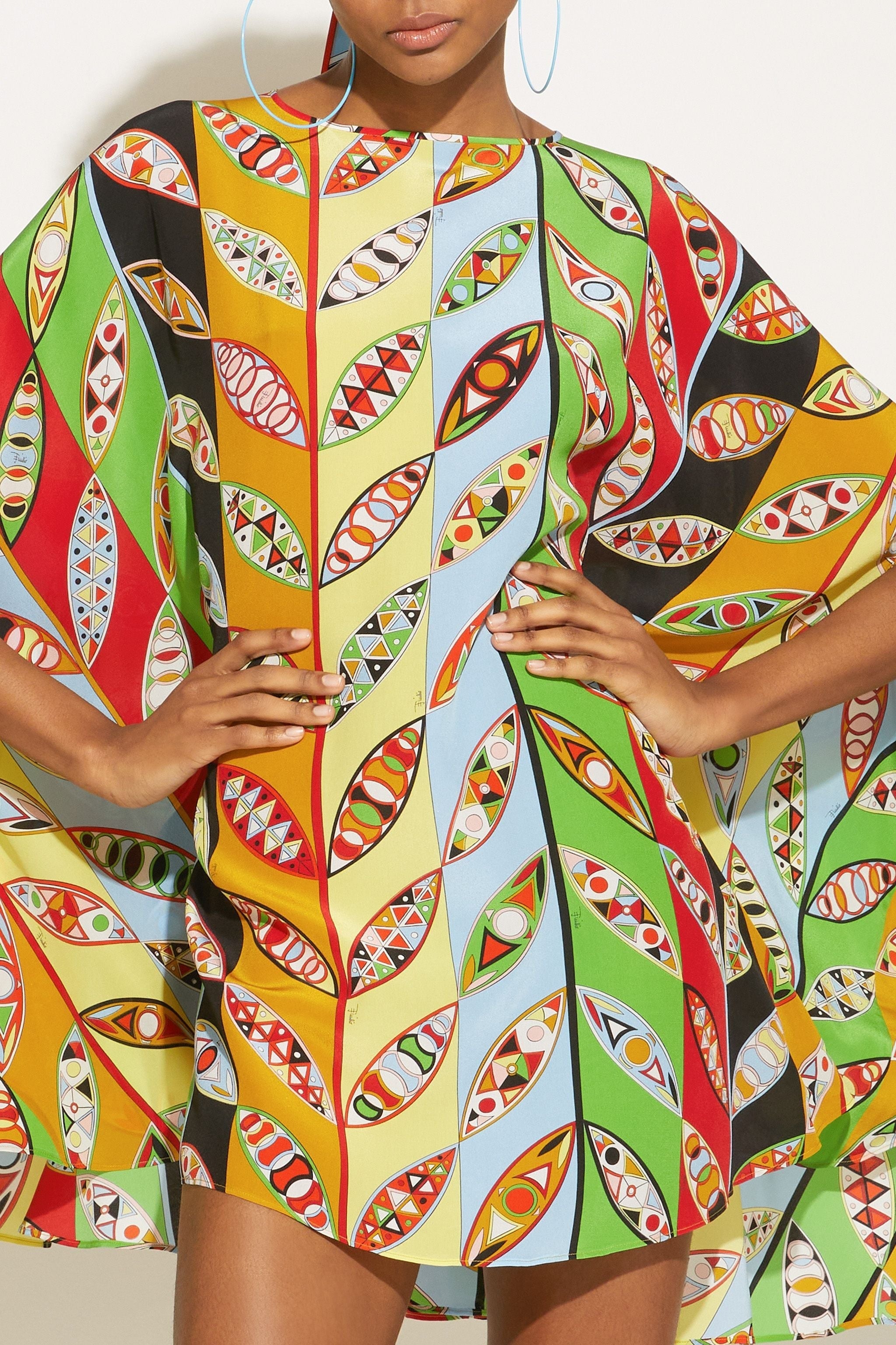 Korean BSY Printed Caftan For Women's Short Kaftan