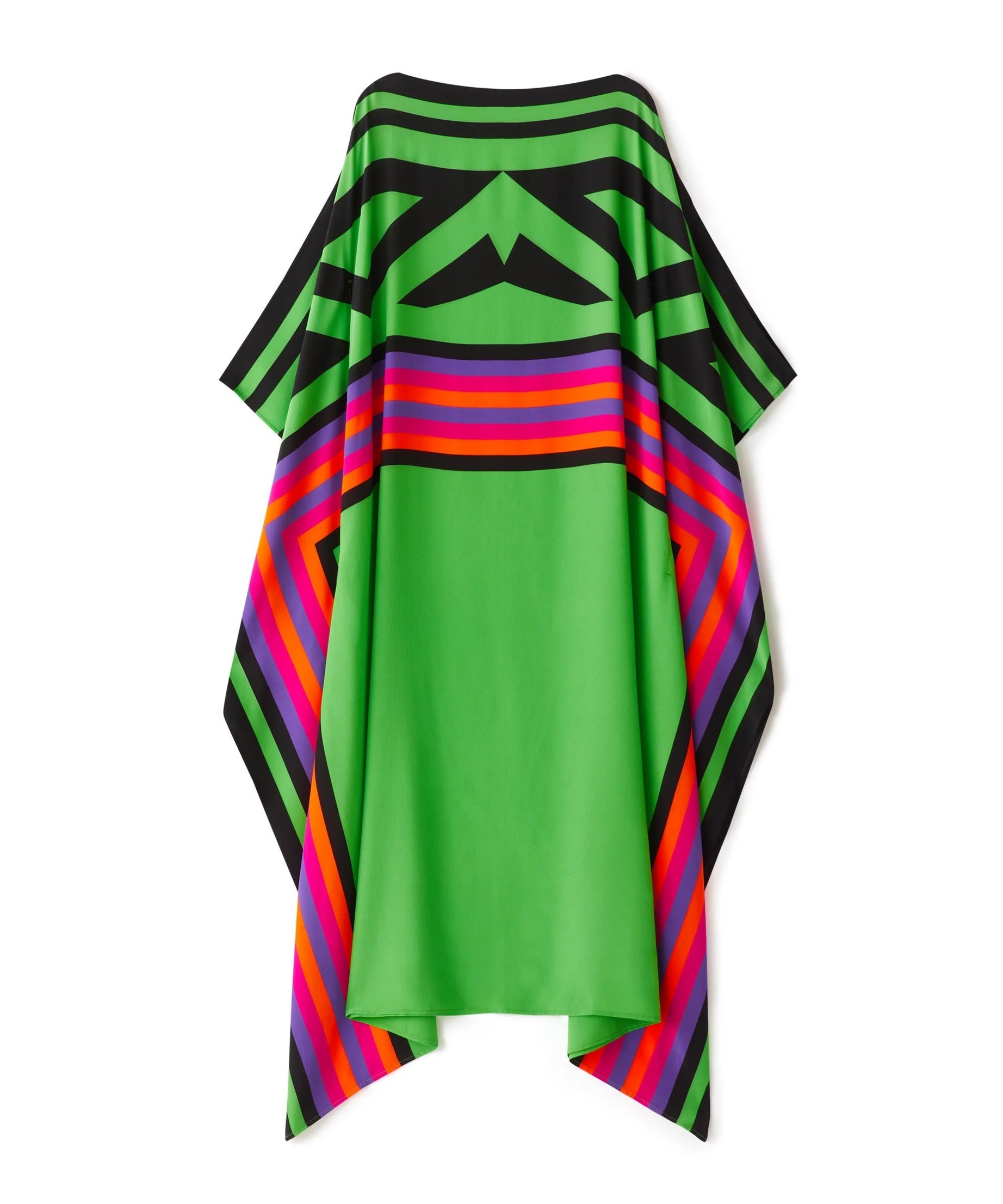 French Moss Digital Printed Occasion Wear Women's Long Kaftan