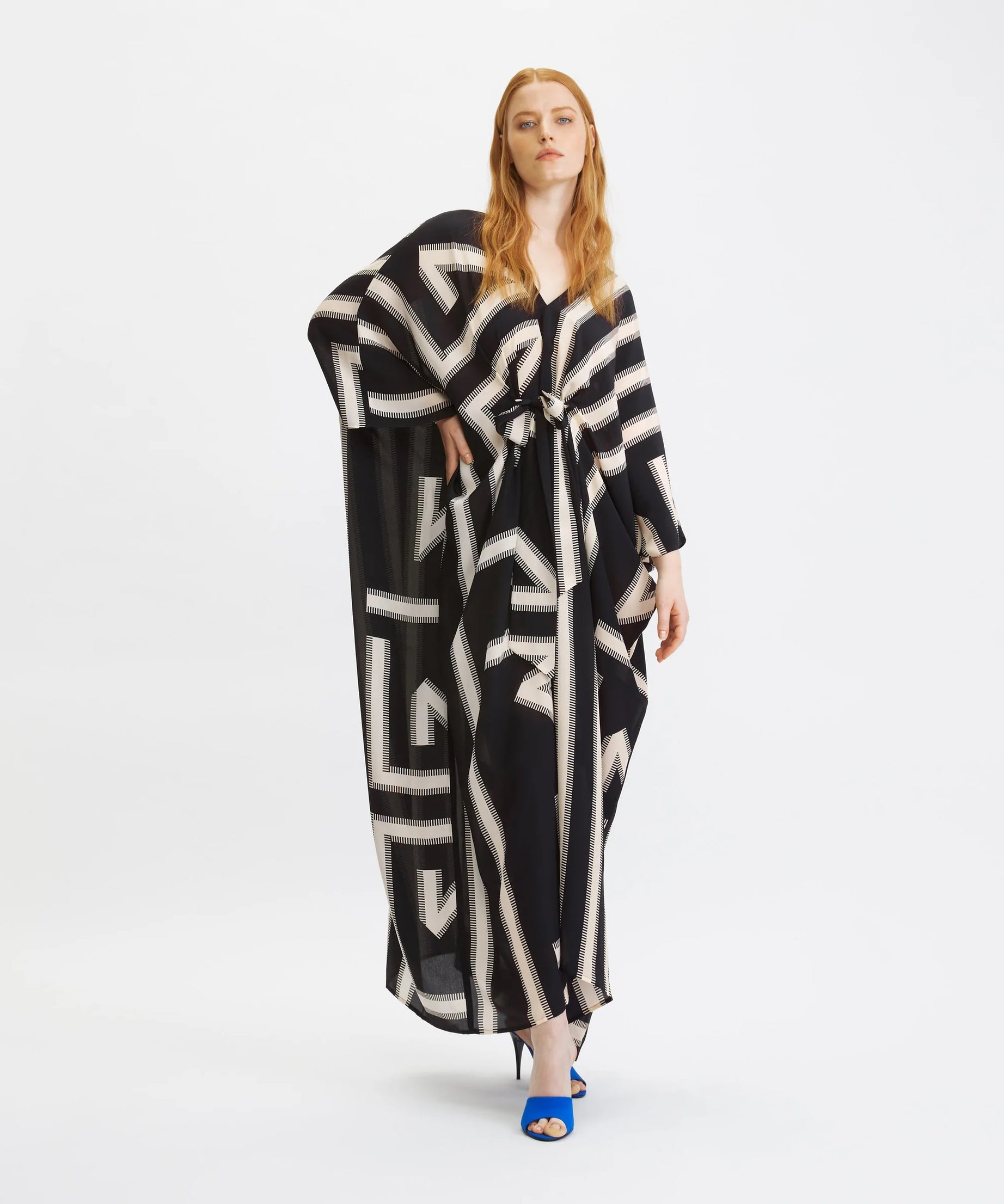 French Moss Long Kaftan For Women's