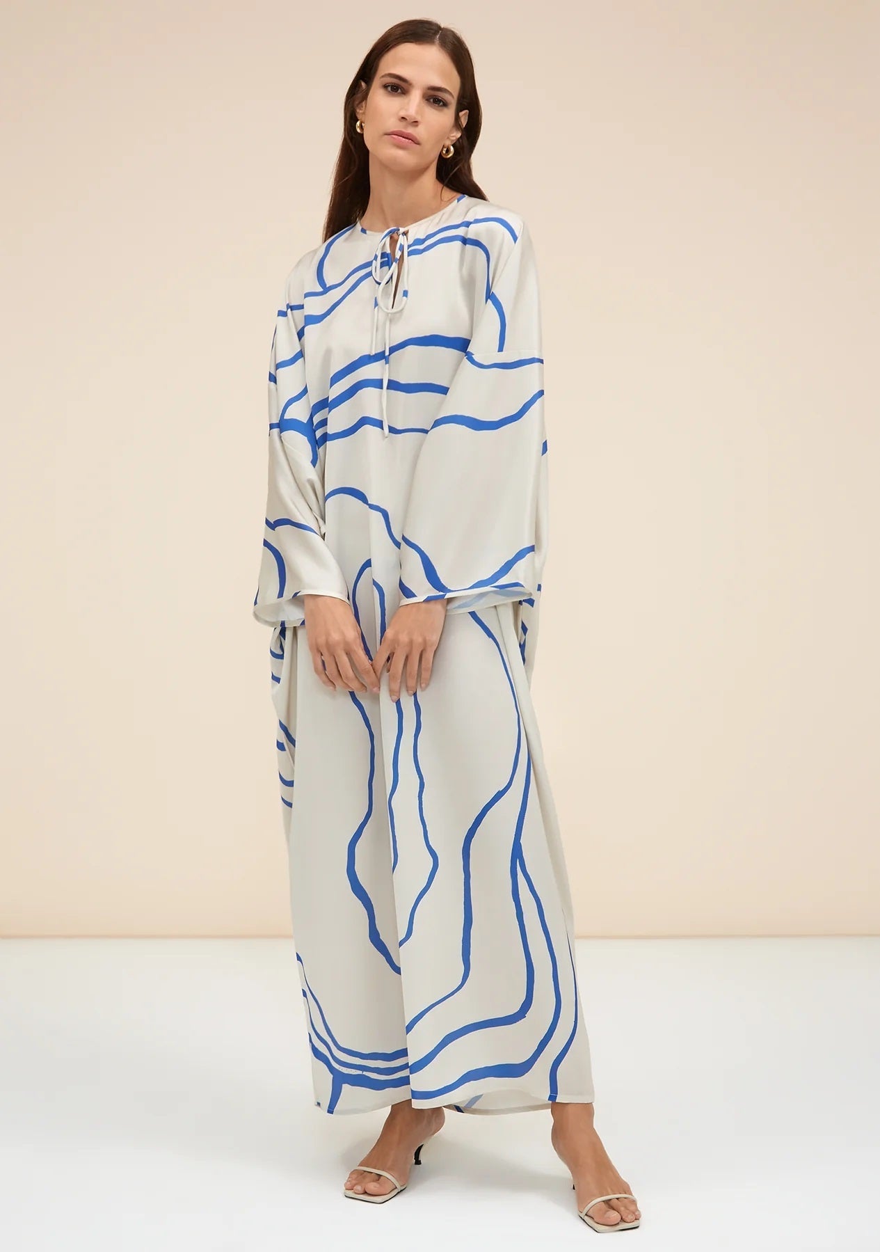 Organza Silk Kaftan - Luxurious and Elegant Maxi Dress Caftan For Women's