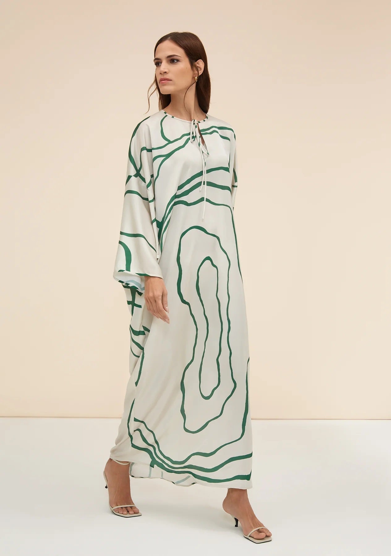 Organza Silk Kaftan - Luxurious and Elegant Maxi Dress Caftan For Women's