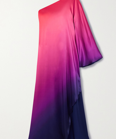 Lux Satin Digital Printed Multi Mix Color Caftan For Women's Long Kaftan