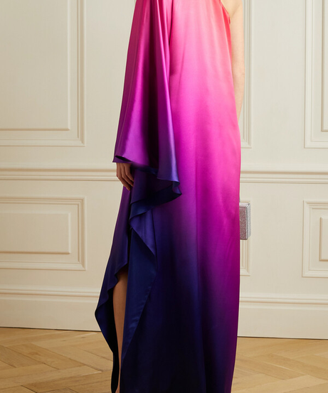 Lux Satin Digital Printed Multi Mix Color Caftan For Women's Long Kaftan