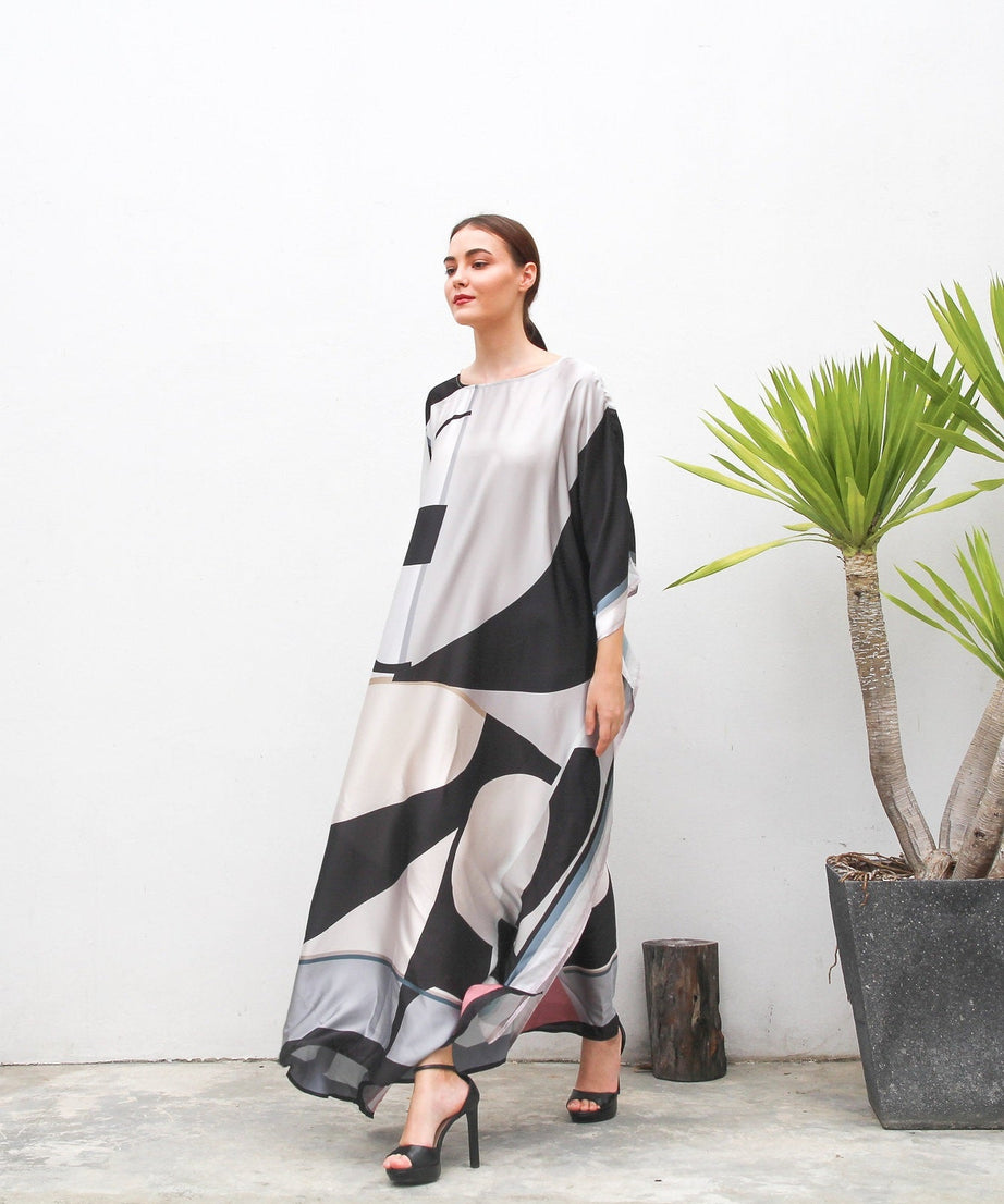 Women's Satin Silk Kaftan - Lightweight and Comfortable Caftan For Women's