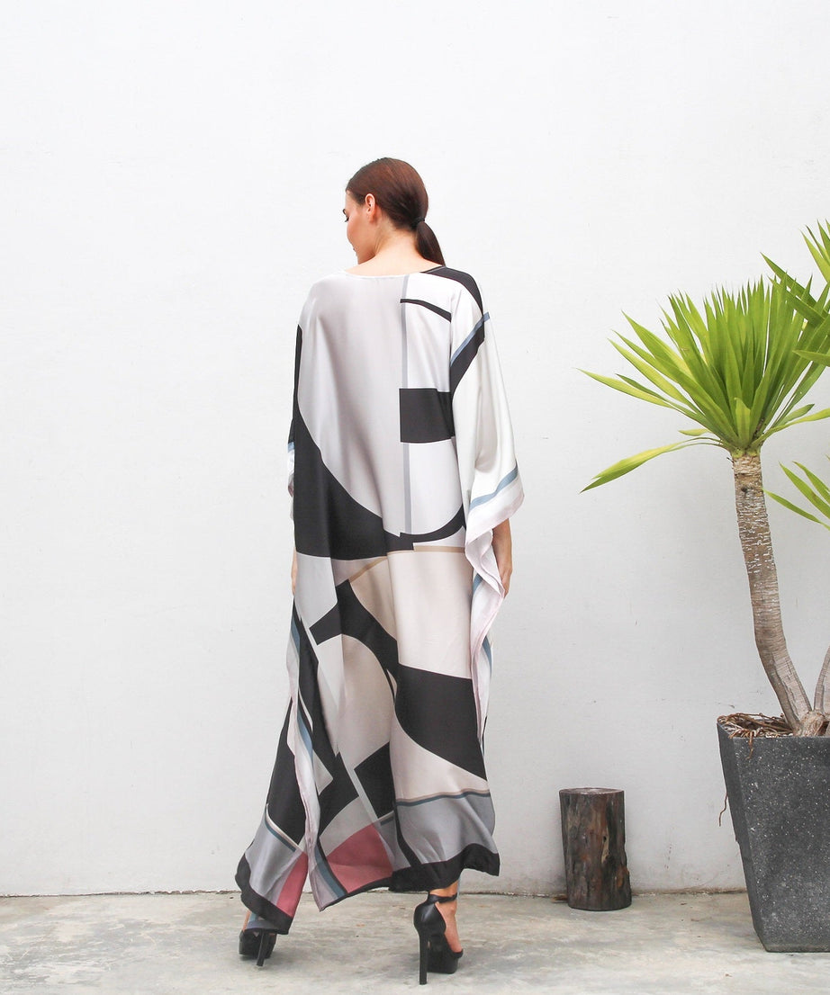 Women's Satin Silk Kaftan - Lightweight and Comfortable Caftan For Women's