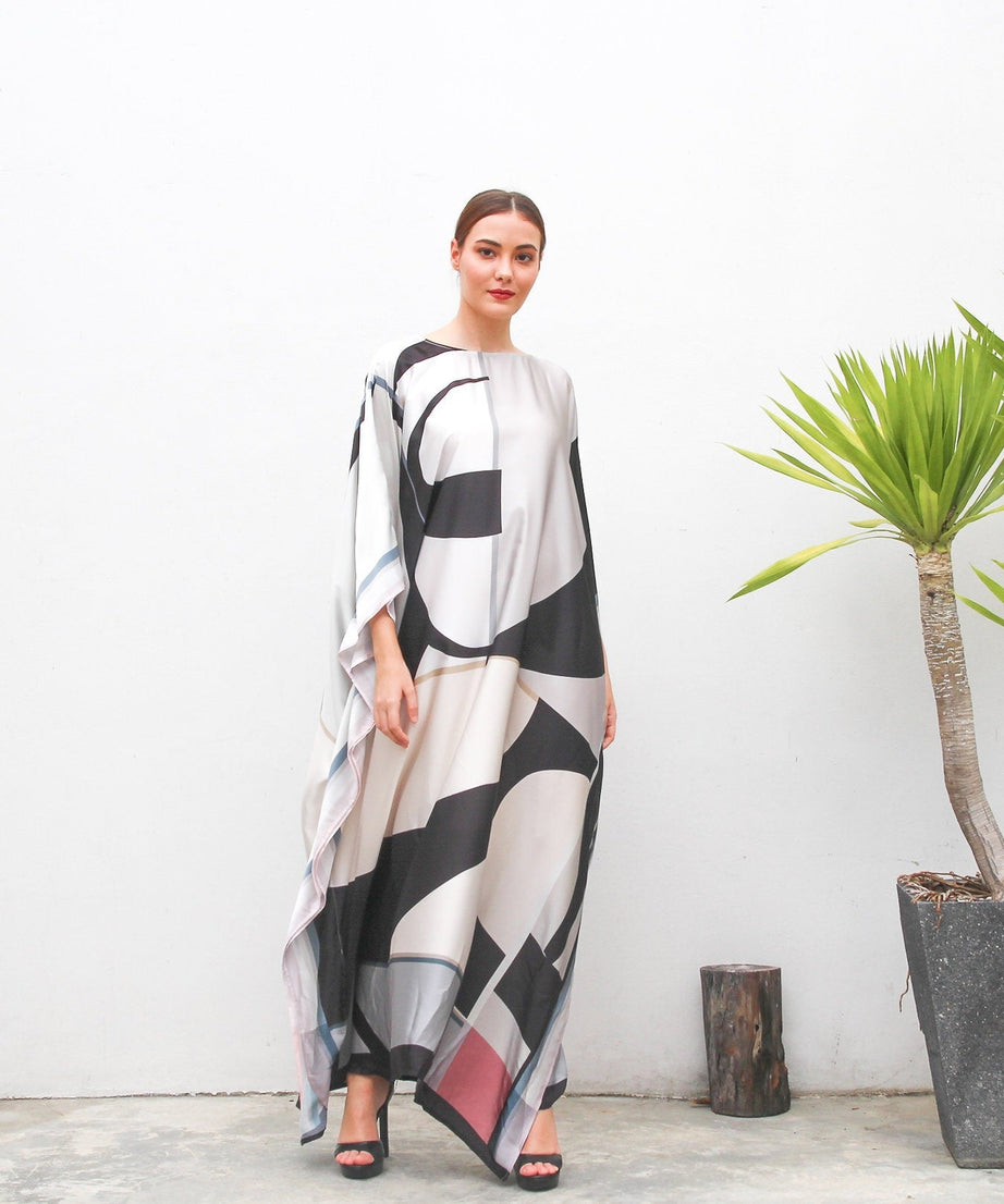 Women's Satin Silk Kaftan - Lightweight and Comfortable Caftan For Women's