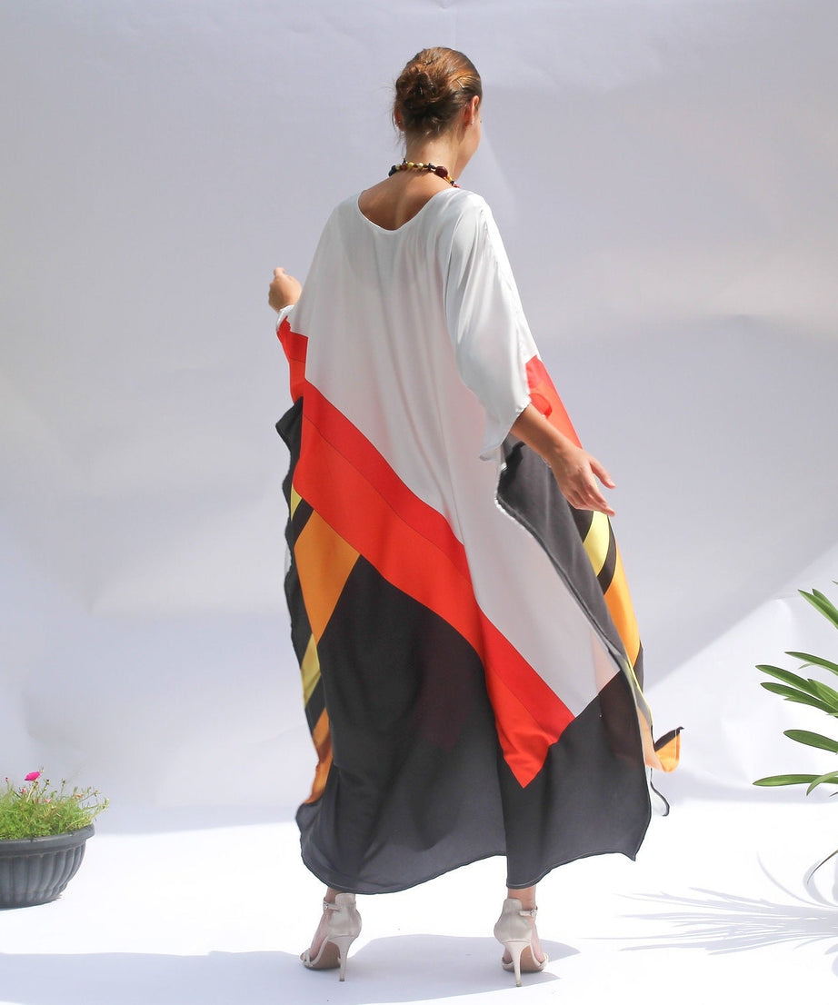 Elegant Satin Silk Kaftan, Perfect for Evening & Resort Wear Caftan For Women's