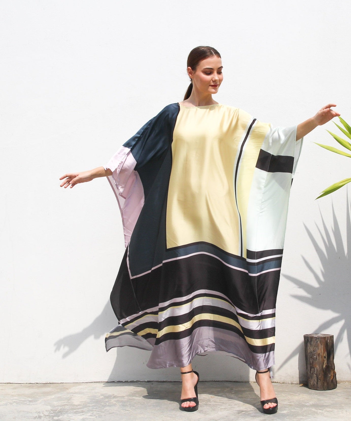 Luxurious Satin Silk Kaftan - Soft, Elegant, and Comfortable Caftan For Women's