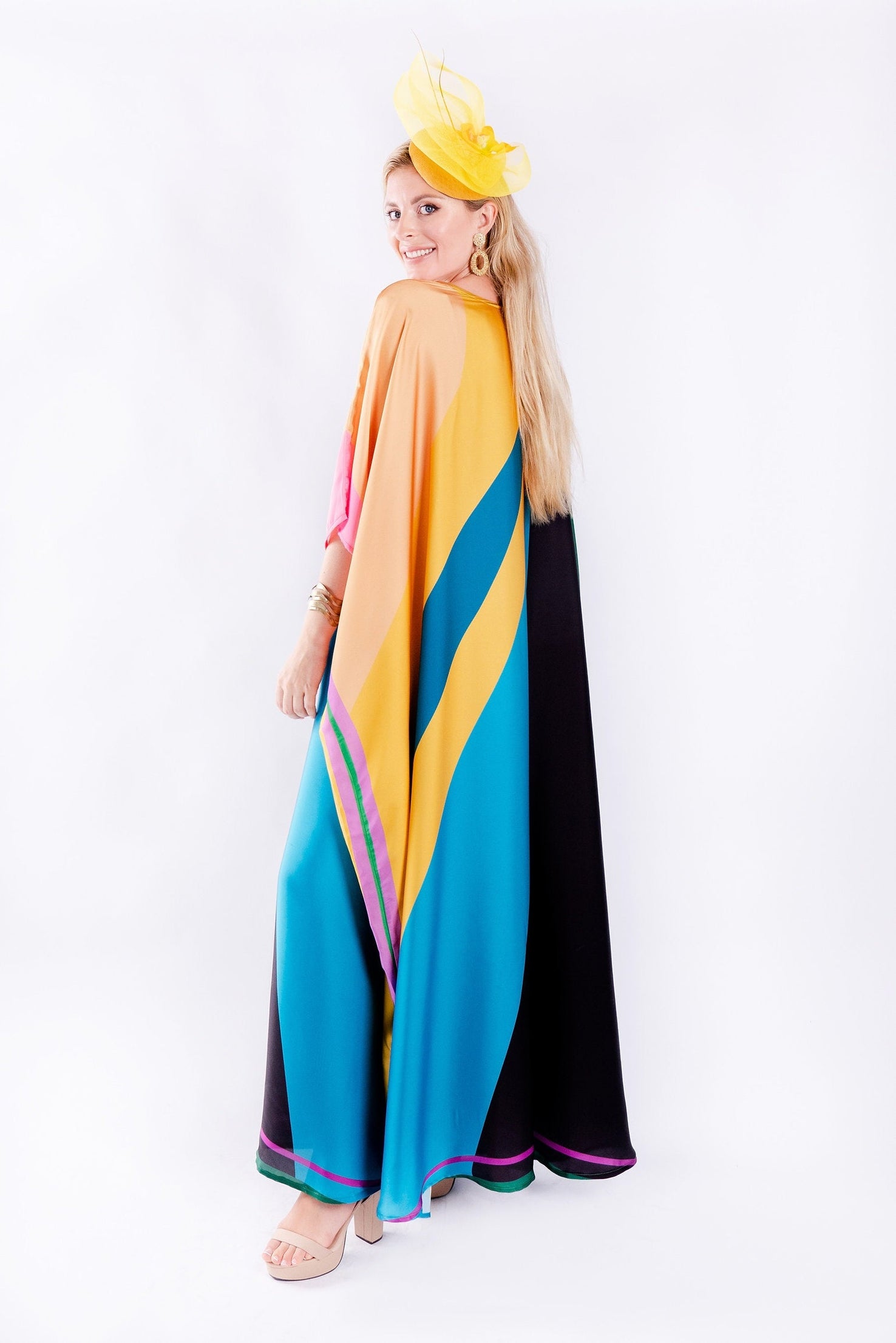 Satin Silk Kaftan, Casual Wear Stylish Women's Caftan