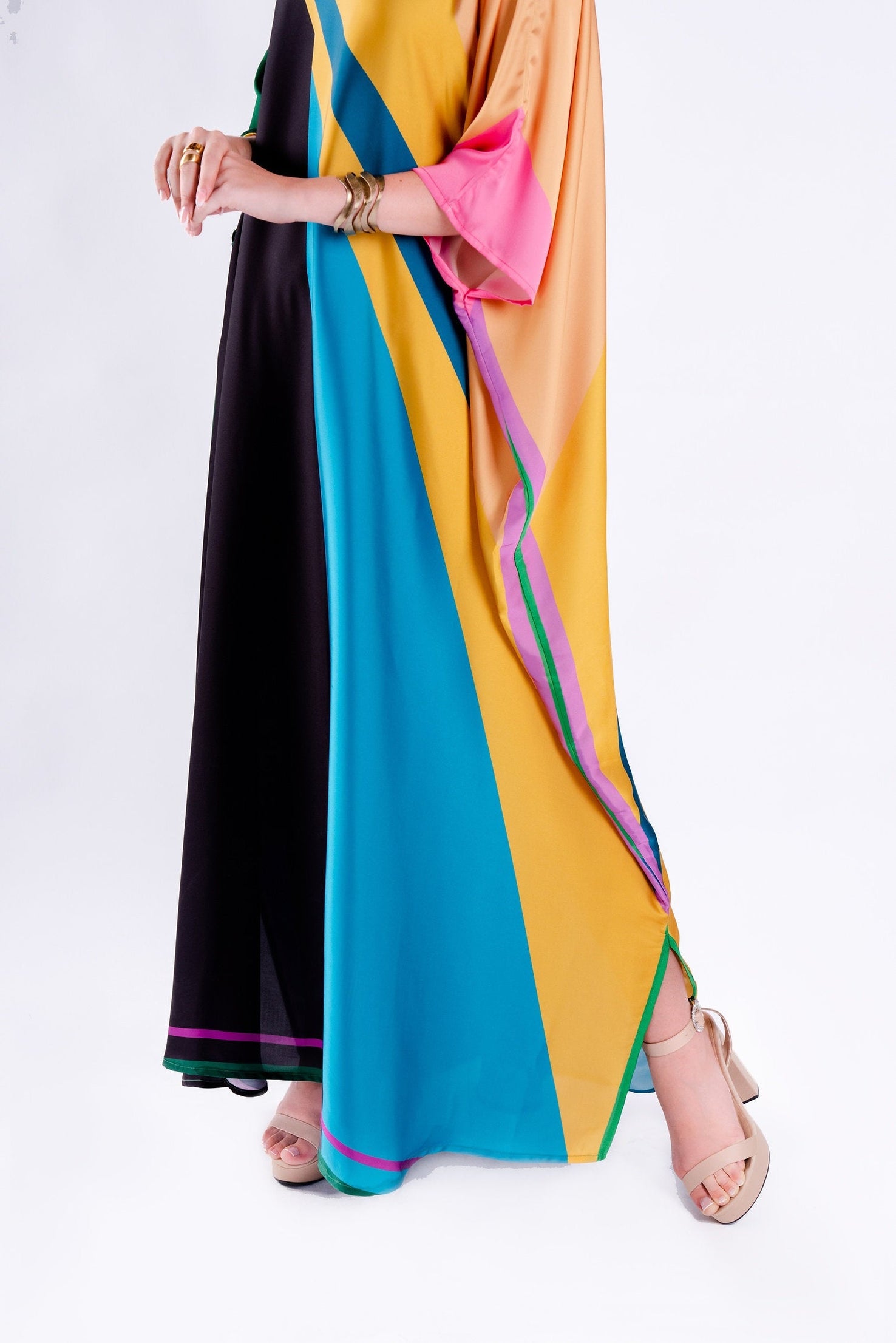 Satin Silk Kaftan, Casual Wear Stylish Women's Caftan