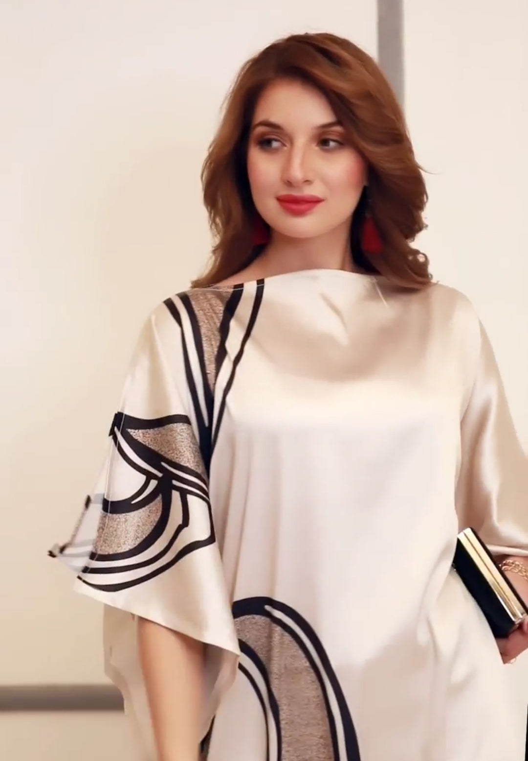 Soft Satin Silk Kaftan, Occasion Wear Caftan For Women's