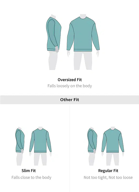 Textured Oakwood Men Oversized Sweatshirts