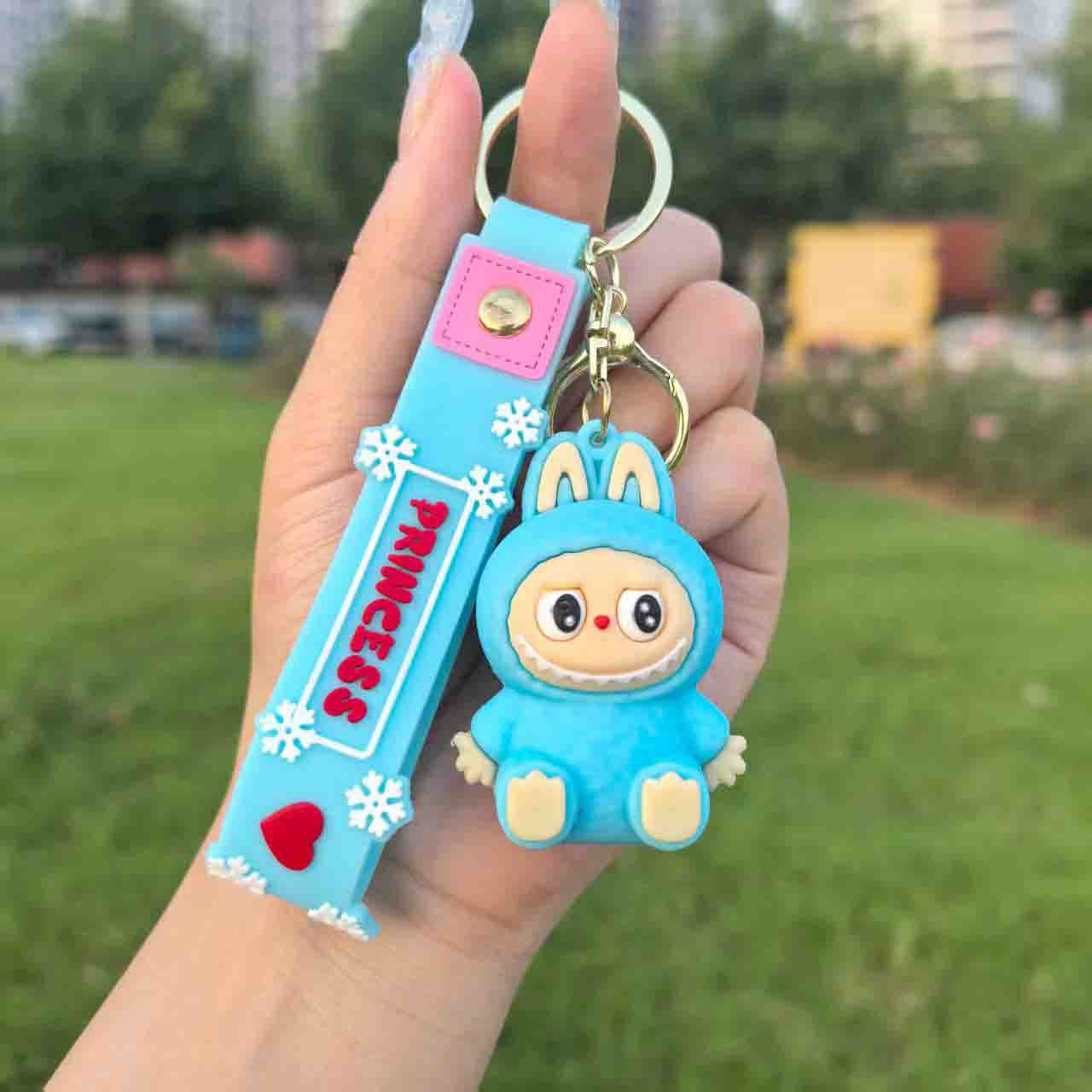 Labubu-Inspired Cute Character Keychain – Collectible Mini Bag Charm for Gifts