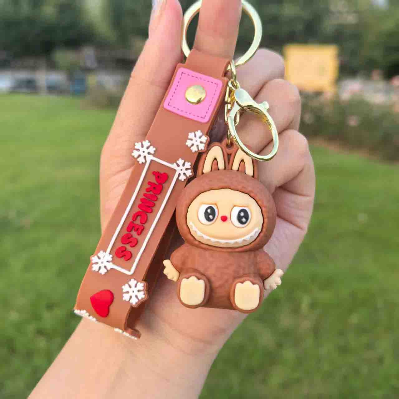 Labubu-Inspired Cute Character Keychain – Collectible Mini Bag Charm for Gifts
