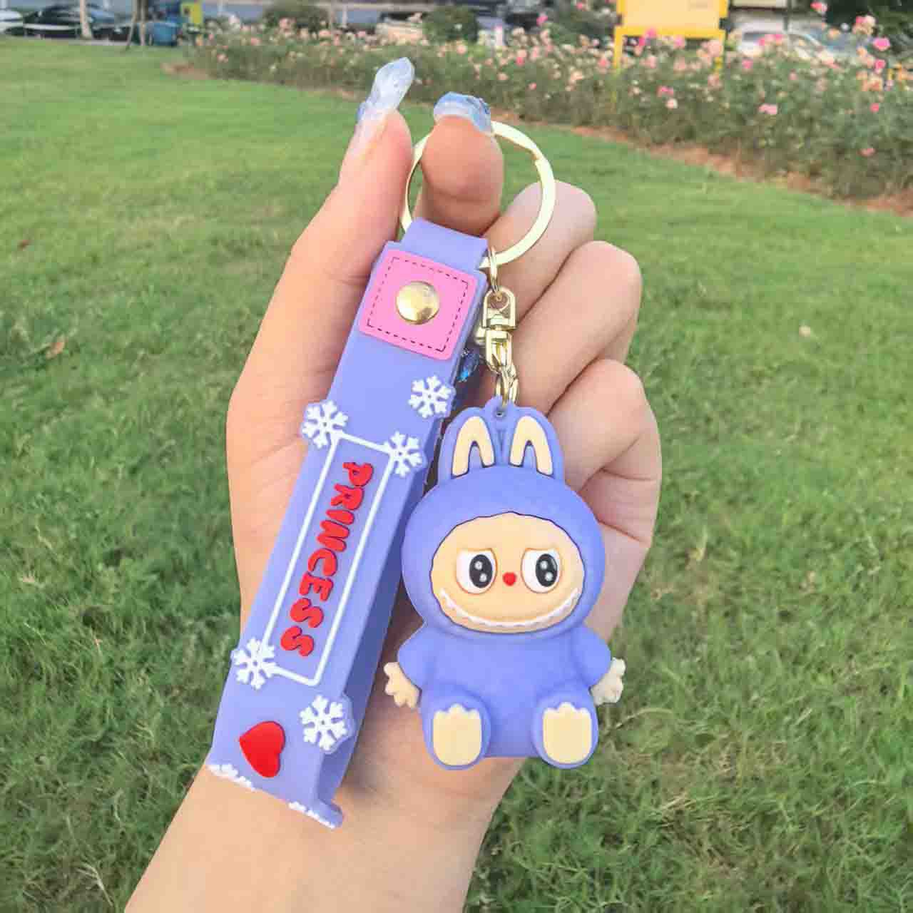 Labubu-Inspired Cute Character Keychain – Collectible Mini Bag Charm for Gifts