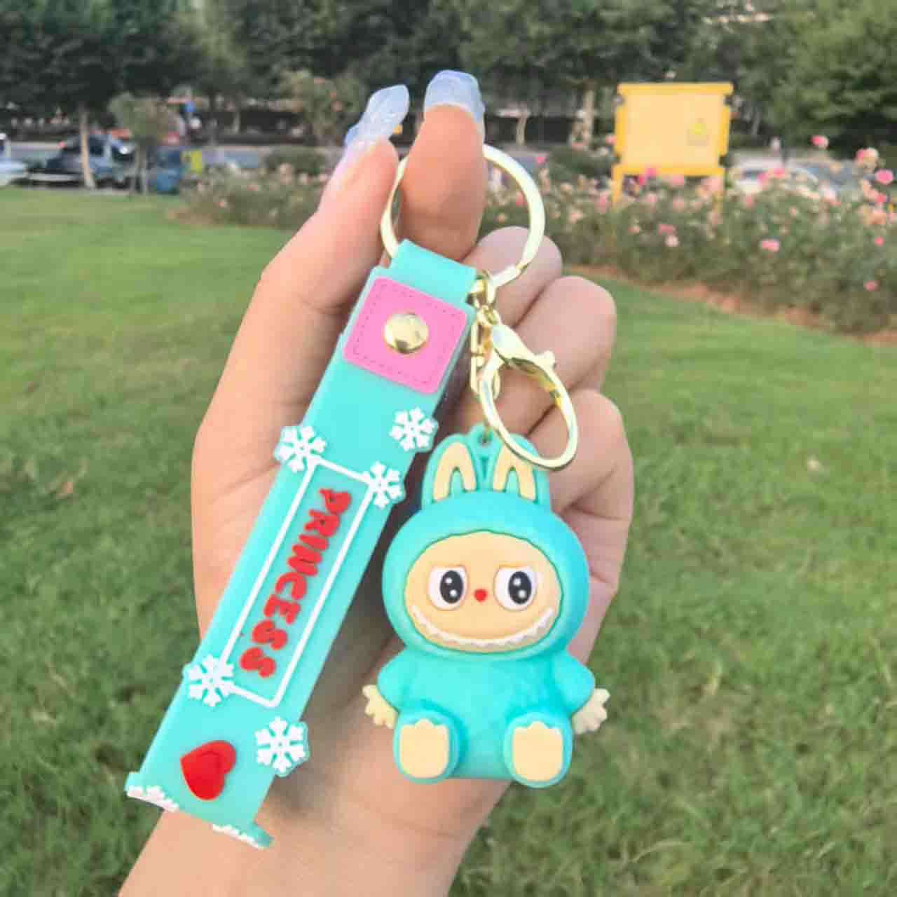 Labubu-Inspired Cute Character Keychain – Collectible Mini Bag Charm for Gifts