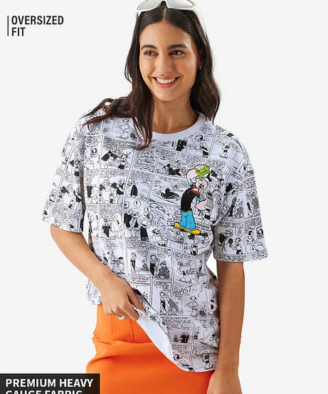 Popeye Comic Strip Boyfriend T-Shirts