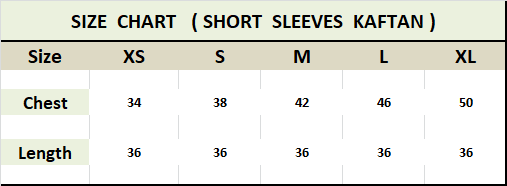 Korean BSY  Kaftan For Women's, Short Caftan