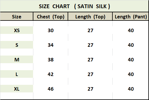 Soft Satin Silk Co-ord Set For Women's