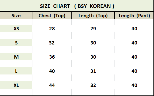 Korean BSY Co-ord Set For Women's