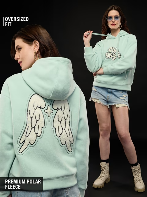 Fly High Women Oversized Hoodies