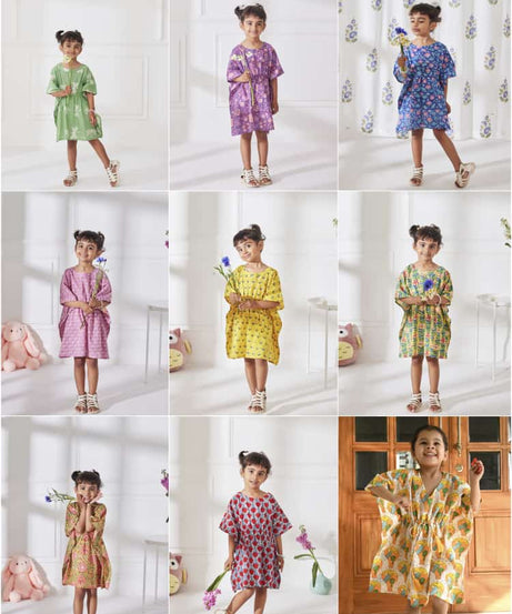 Cute Toddler Baby Girls Beachwear Cover Ups Balls Tassel Loose Swim Cover-ups Dress