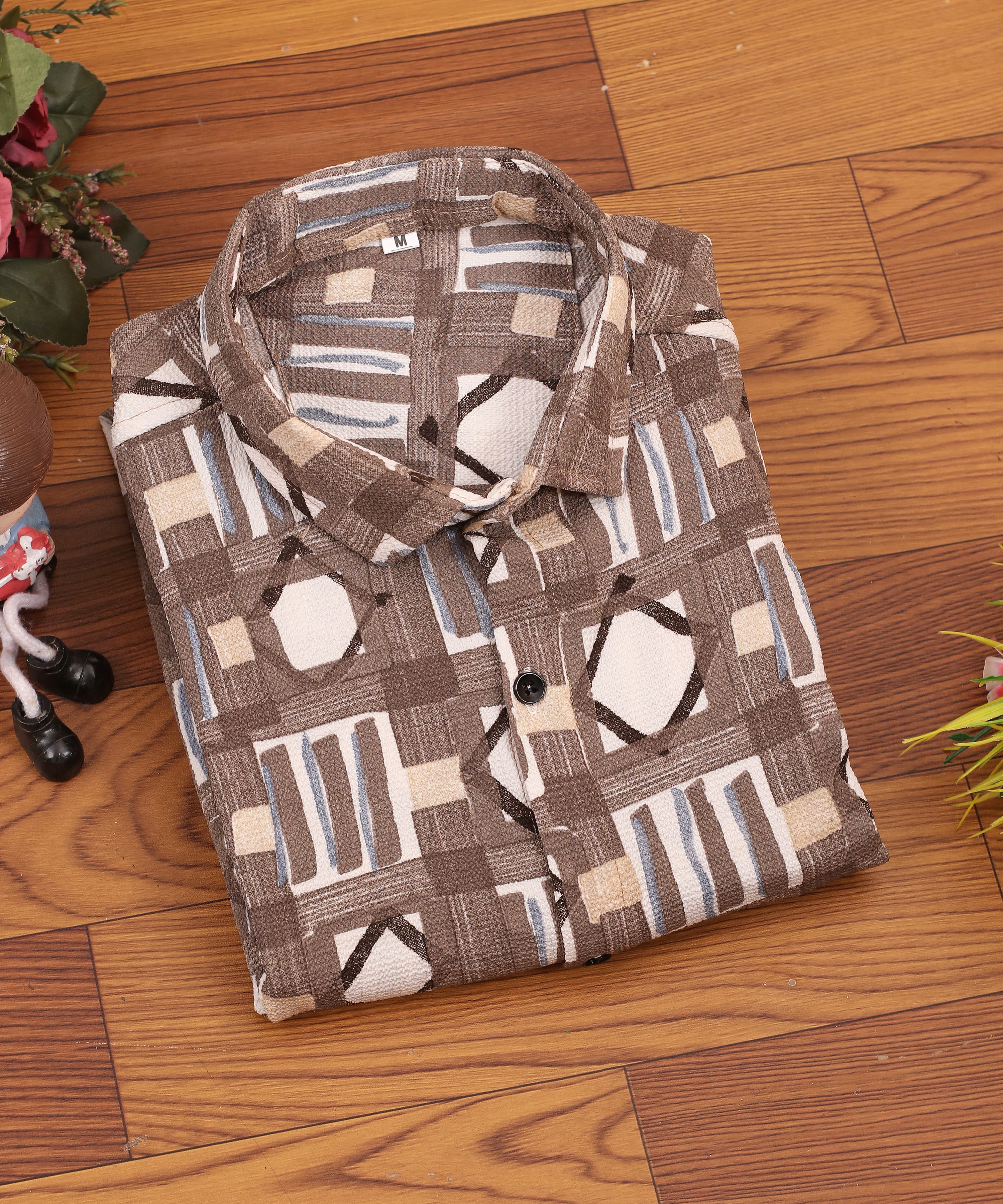 Popcorn With Print Shirt For Men's