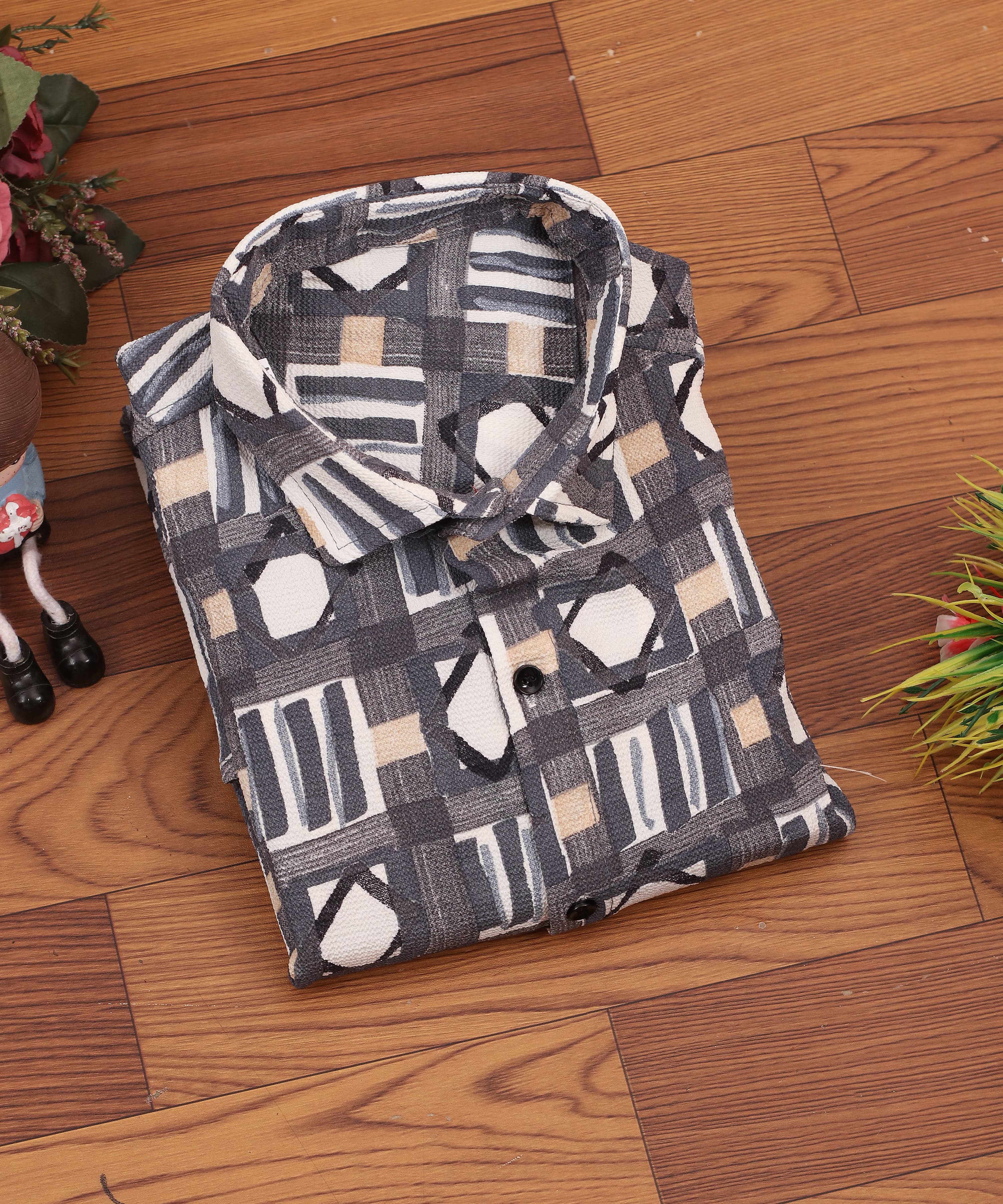 Popcorn With Print Shirt For Men's