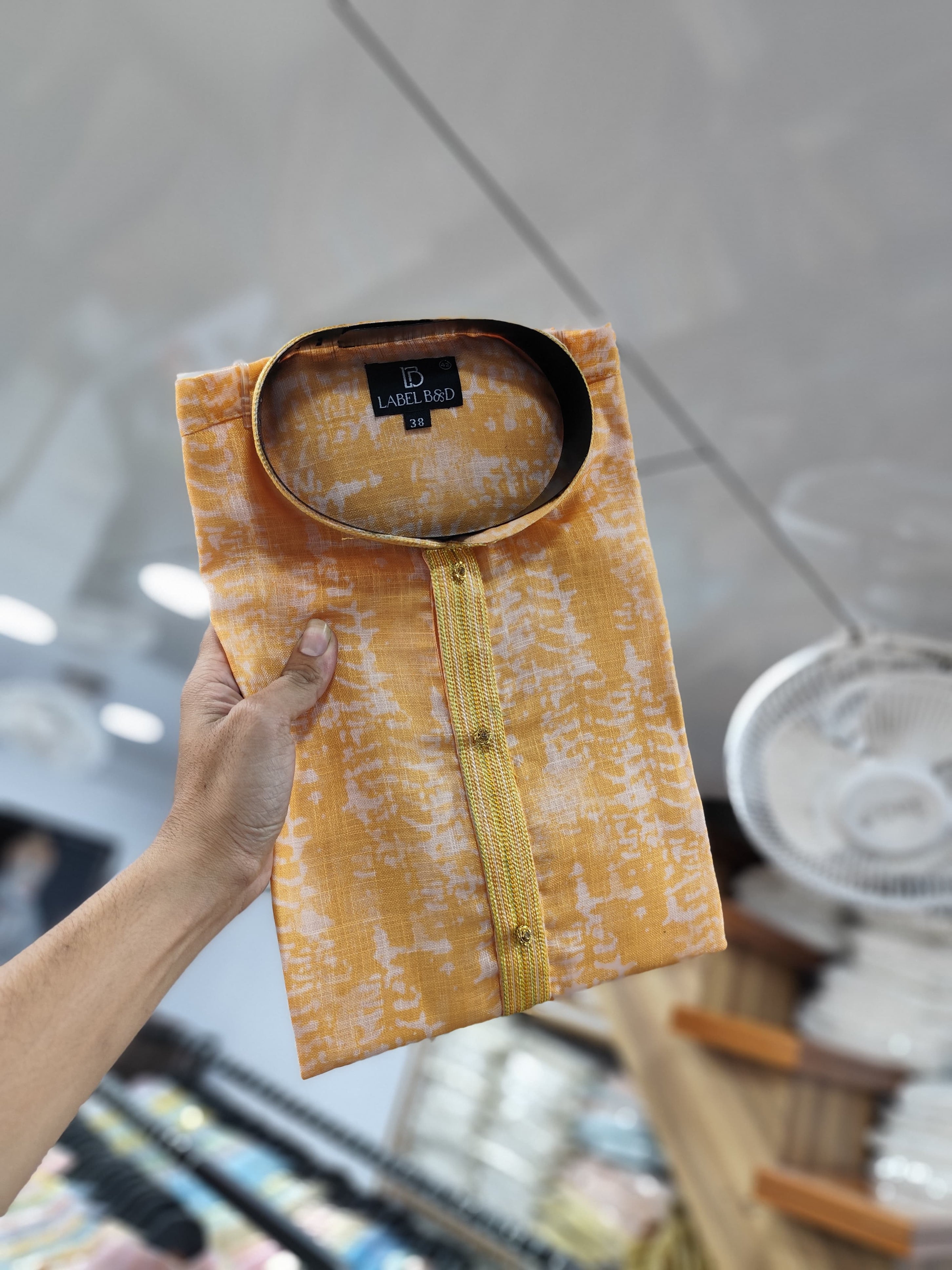 Men's Traditional Wear Semi Linen Digital Printed Kurta Pajama Set