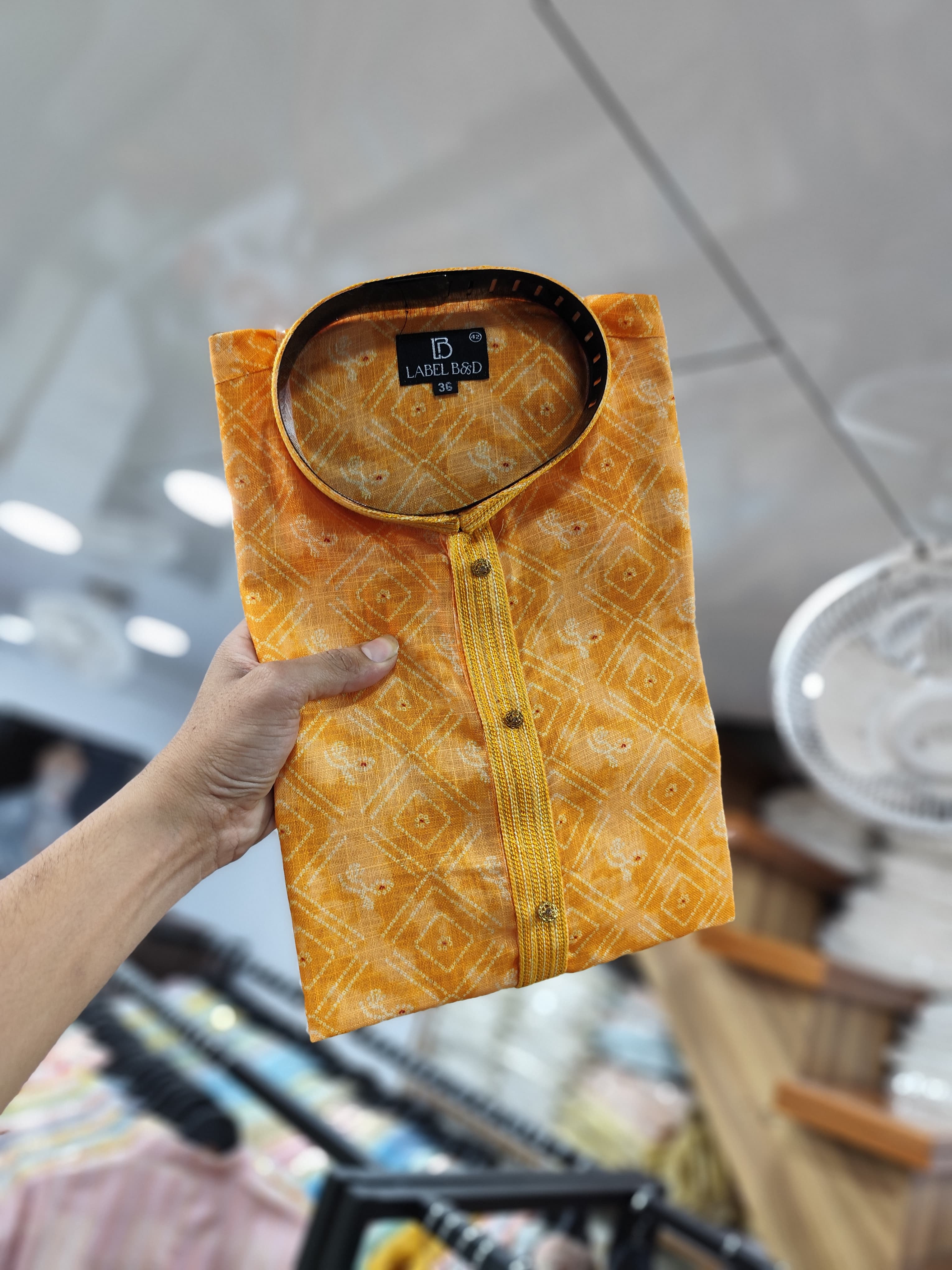 Men's Traditional Wear Semi Linen Digital Printed Kurta Pajama Set