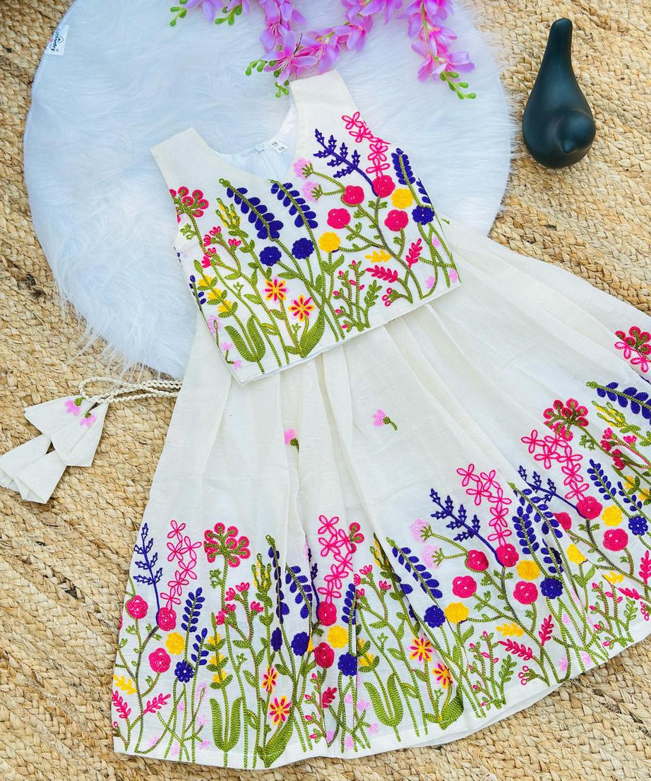 Kids & Girls Party Wear Traditional Beautiful Lehenga With Blouse