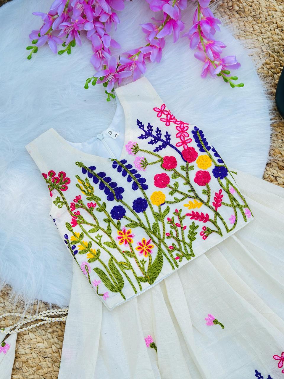 Kids & Girls Party Wear Traditional Beautiful Lehenga With Blouse