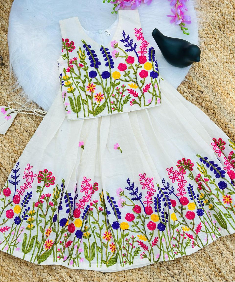 Kids & Girls Party Wear Traditional Beautiful Lehenga With Blouse