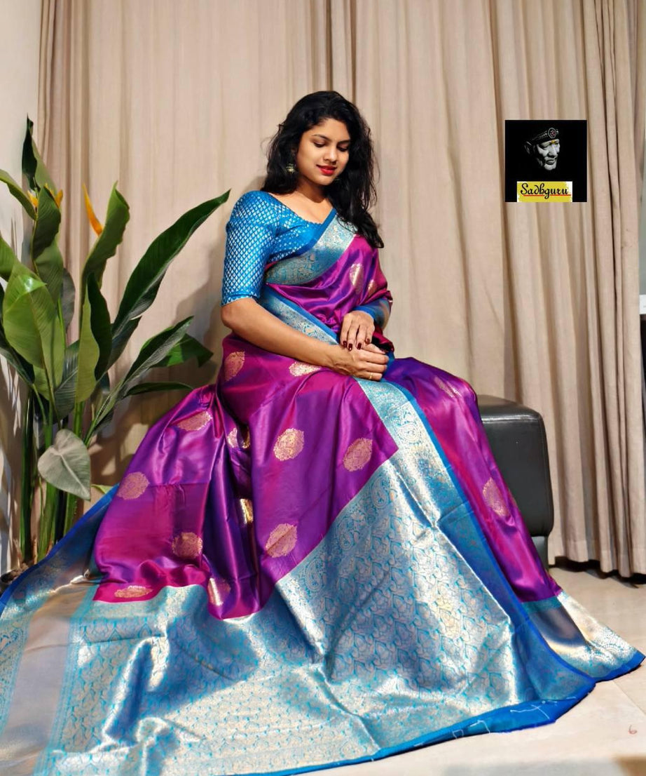 Premium Kaniji varam Soft Silk Saree, Traditional Wear Sari With Blouse