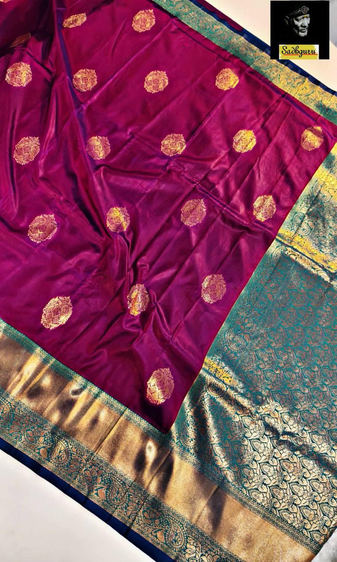 Premium Kaniji varam Soft Silk Saree, Traditional Wear Sari With Blouse