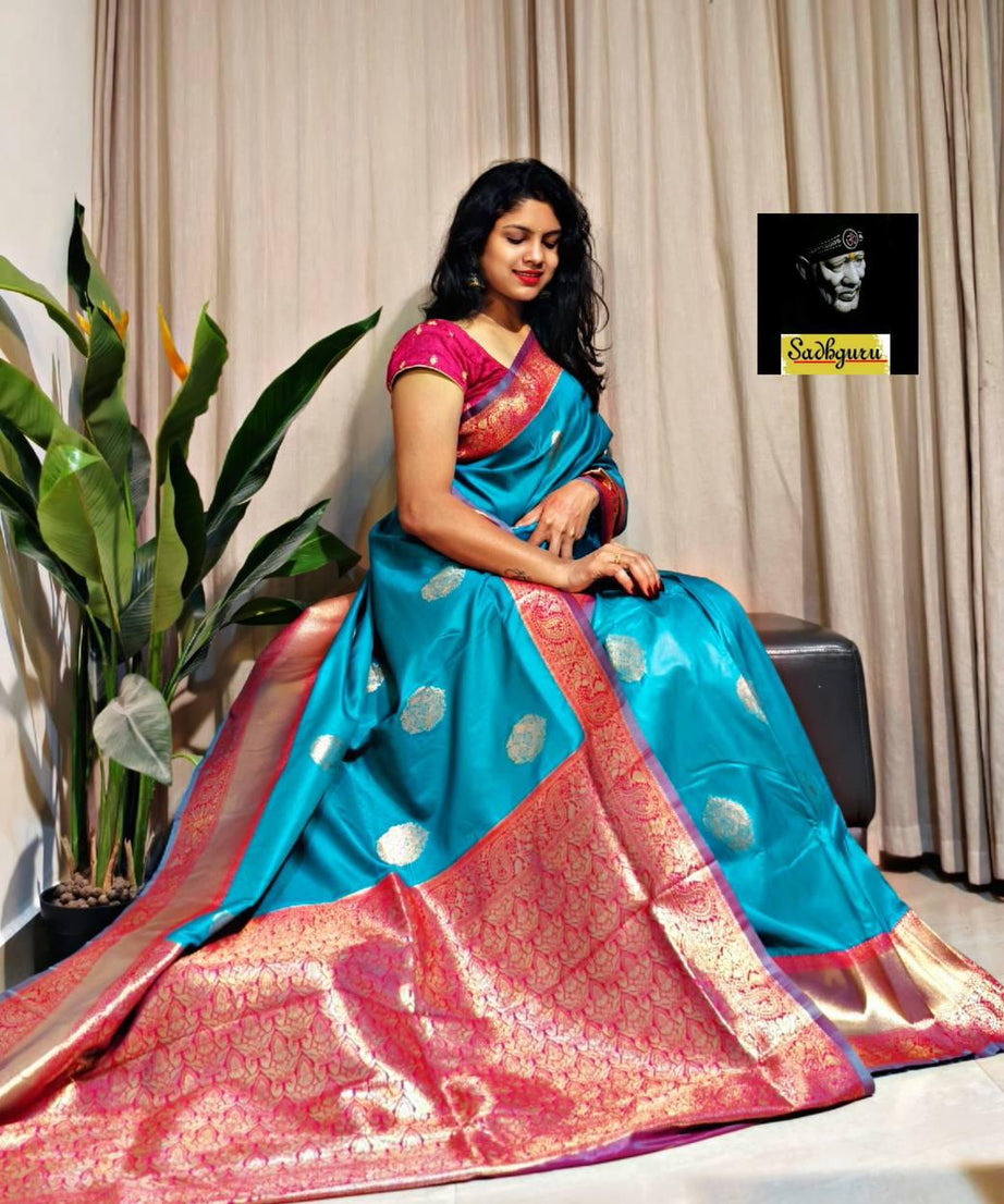 Premium Kaniji varam Soft Silk Saree, Traditional Wear Sari With Blouse