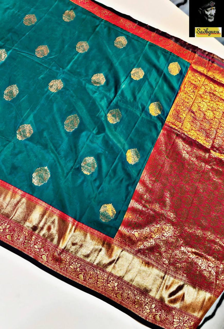 Premium Kaniji varam Soft Silk Saree, Traditional Wear Sari With Blouse
