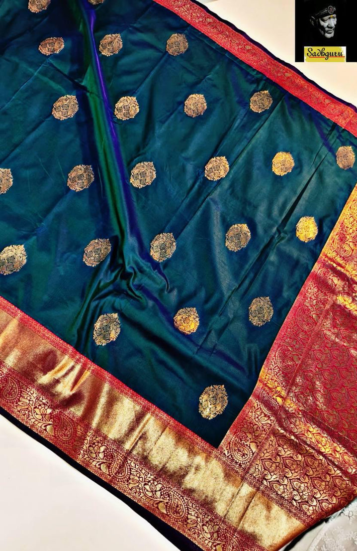 Premium Kaniji varam Soft Silk Saree, Traditional Wear Sari With Blouse
