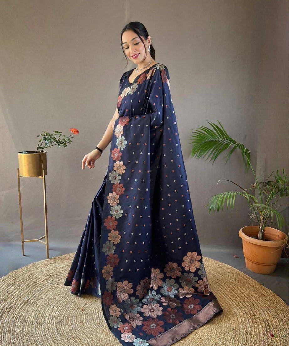 Banarasi Soft Silk Festival Latest Collection Wedding Saree With Blouse