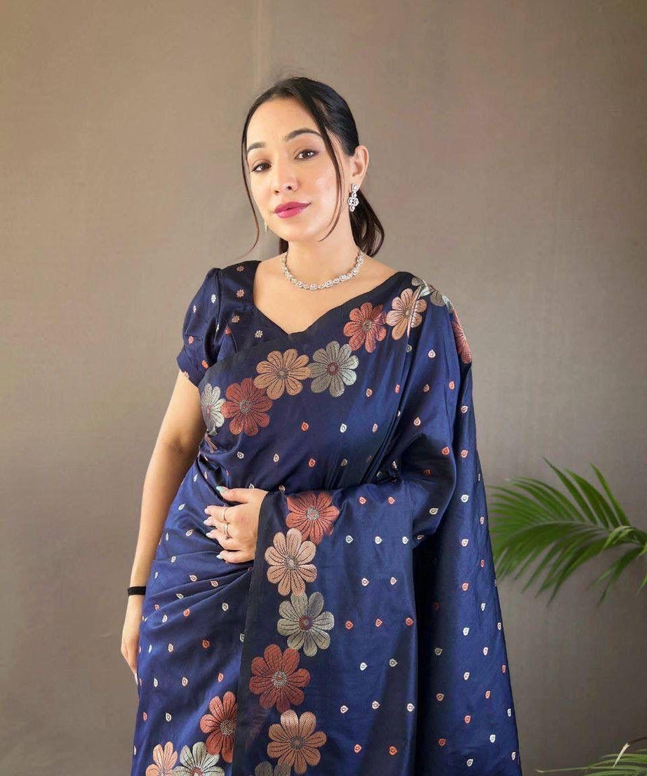 Banarasi Soft Silk Festival Latest Collection Wedding Saree With Blouse