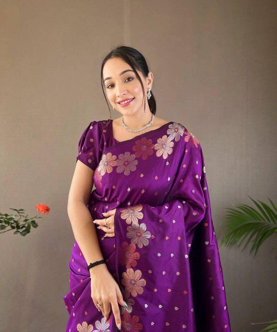 Banarasi Soft Silk Festival Latest Collection Wedding Saree With Blouse