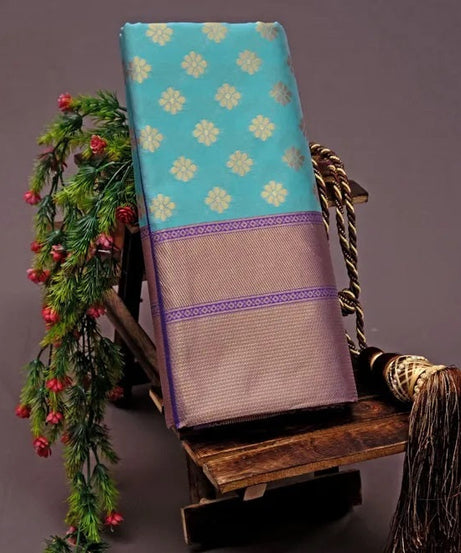 Banarasi Soft Silk Saree, Gorgeous Elegant Beautiful Sari With Blouse