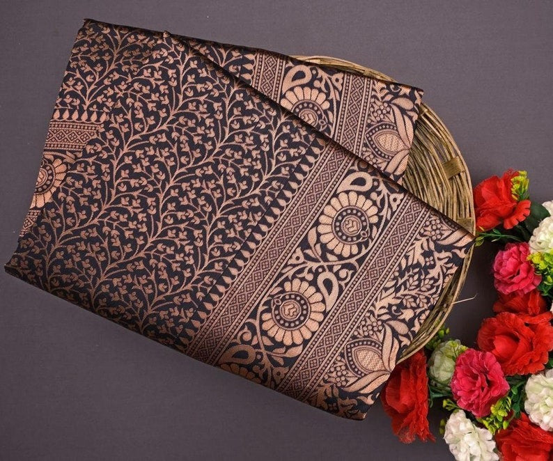 Banarasi Soft Silk Saree Beautifull Traditional Wear Sari With Blouse