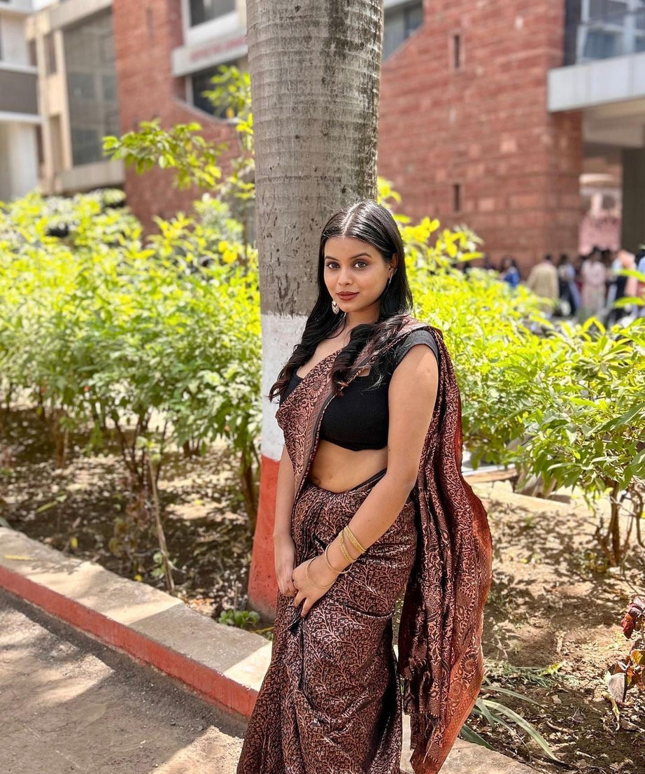 Banarasi Soft Silk Saree Beautifull Traditional Wear Sari With Blouse